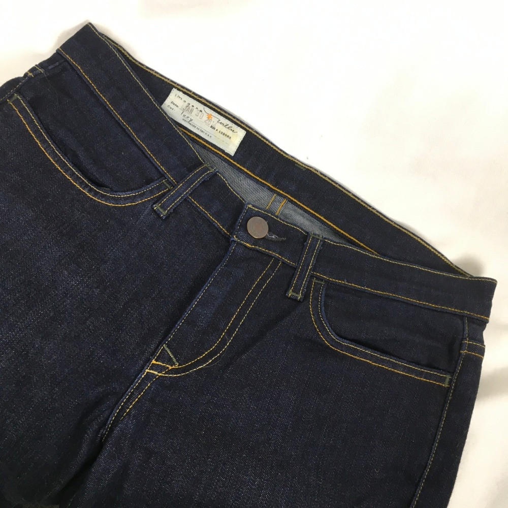 Imogene + Willie Lucy Women's Denim Skinny Jeans Size 27 Dark Wash Made in USA